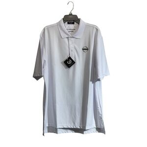 NWT Nissan Byron Nelson Polo Shirt sz XL Golf Short Sleeve White Logo